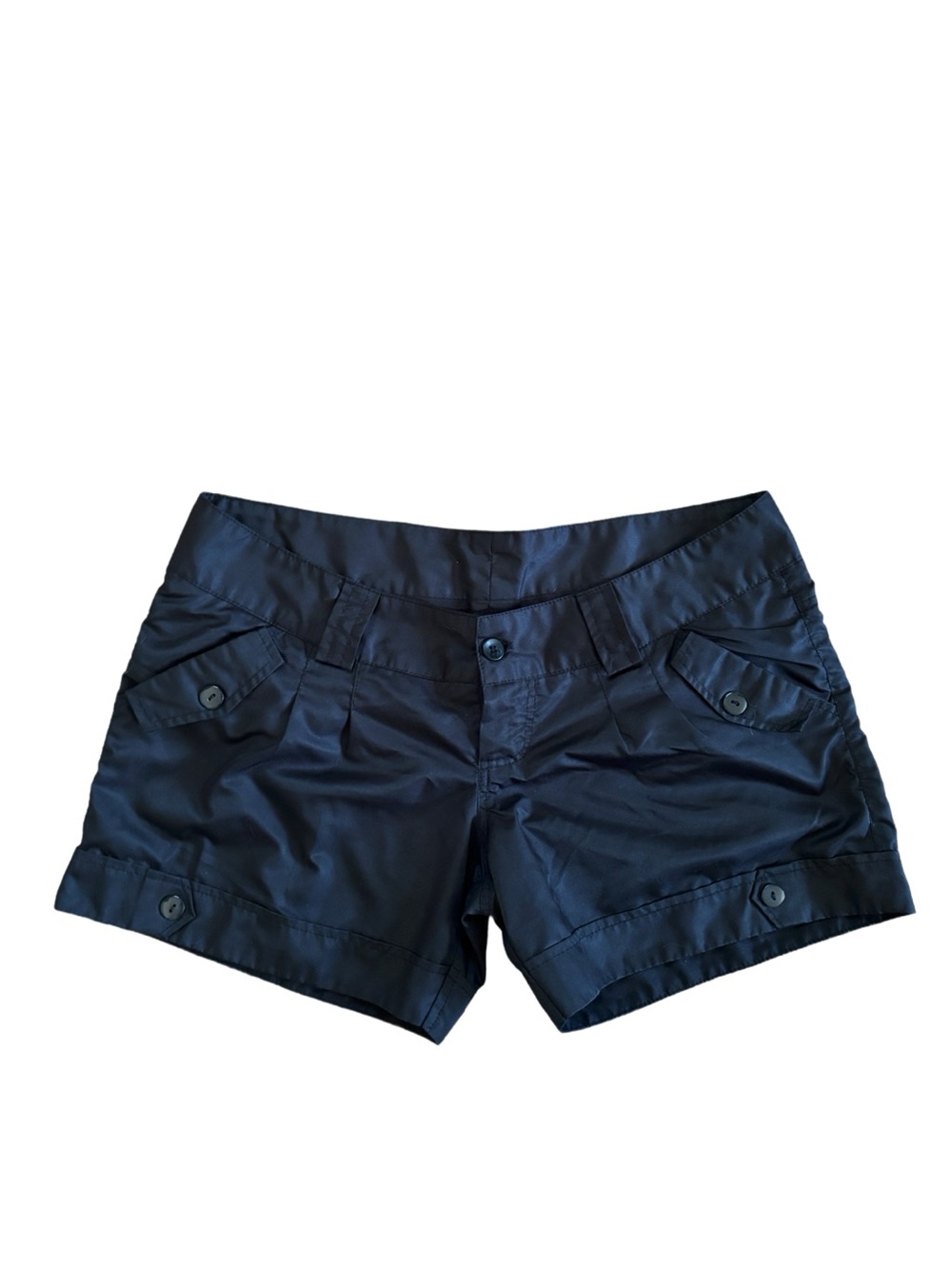 Black Y2K shorts